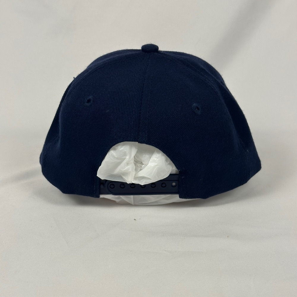 Vintage 90s Houston Rockets Snapback Hat Navy Rocket Green Underbill NBA Cap - Picture 4 of 11